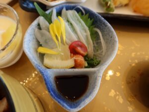 穴子御膳 穴子の刺身 あなご料理 柊にて