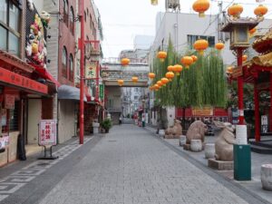 神戸 南京町 中華街 南京北路 南京町広場から北方向を撮影
