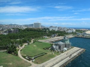 舞子公園 舞子海上プロムナードから撮影