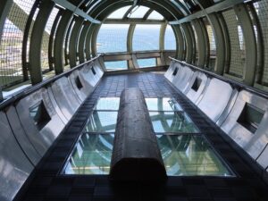 明石海峡大橋 舞子海上プロムナード 丸木橋