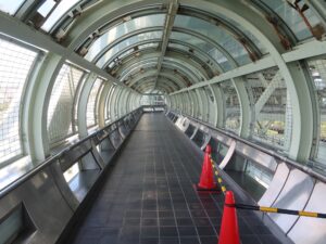 明石海峡大橋 舞子海上プロムナード 展望所からカフェレストランへの道のり