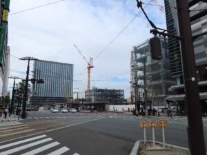 JR山陽本線 広島駅 南口 駅舎工事中