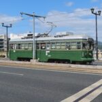 広島電鉄 570型 元神戸市電 全体 相生橋にて撮影