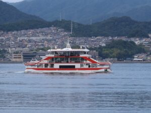 JR西日本宮島フェリー みやじま丸 宮島にて撮影
