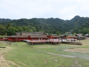 宮島 厳島神社 全景 陸から