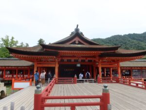 宮島 厳島神社 本殿 平舞台から撮影