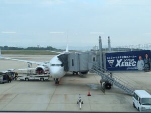 B737-800 広島空港にて撮影