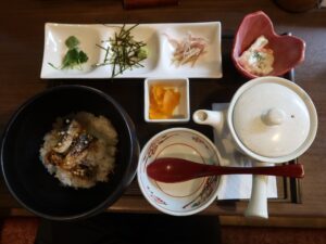 焼きサバの胡麻味噌茶漬け つくば温泉 喜楽里別邸にて