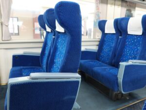 東武日光線 100系 特急スペーシアけごん シート側面 浅草駅にて撮影
