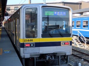 東武日光線 21400型 前面 下今市駅にて撮影