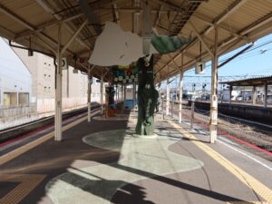 JR境線 米子駅 0番線 主に境線で米子空港・境港方面に行く列車が発着します