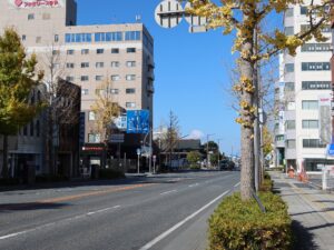 米子停車場線 加茂町2丁目交差点付近