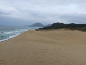 鳥取砂丘 砂山に上ったところから東側を撮影