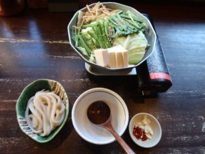 もつ鍋 全体 熊谷天然温泉 花湯スパリゾートにて