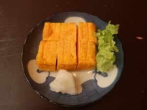 厚焼き玉子 横浜天然温泉 SPA EASにて