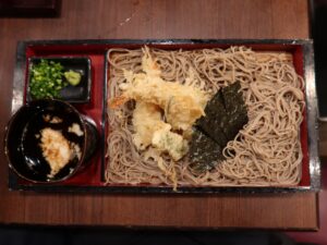 天ぷら板そば そば茶屋吹上庵 天文館店にて