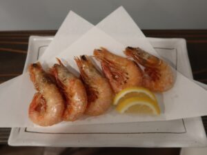 たかえびの唐揚げ 炉端焼 炙旺にて