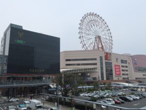 JR九州新幹線 鹿児島中央駅 桜島口 駅ビルとアミュプラザ鹿児島