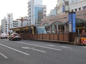 鹿児島市交通局 いづろ通電停 鹿児島駅前方面行き