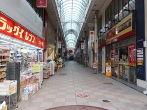 鹿児島 天文館 なや通り アーケード街の中