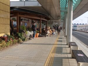 鹿児島空港 足湯おやっとさぁとバス乗り場