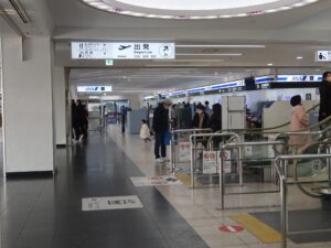 鹿児島空港 ANAチェックインカウンター