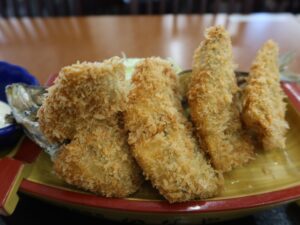 大アジフライ定食 漁師料理かなやにて