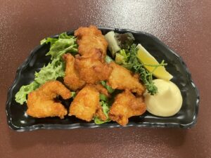 鶏の唐揚げ 石和温泉 薬石の湯 瑰泉にて