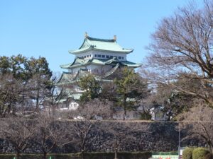 名古屋城 天守閣 二ノ丸東庭園付近から撮影