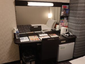 アパホテル 名古屋栄北 シングルルーム デスク