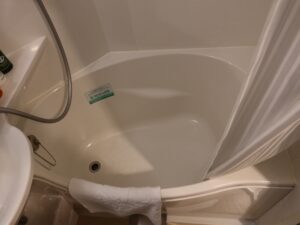 アパホテル 名古屋栄北 シングルルーム バスタブ 玉子型になっています