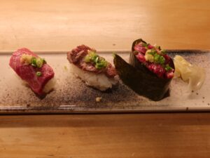 馬握り 3種 西銀 ぼたんにて