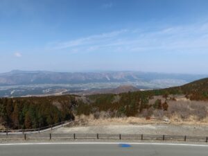 阿蘇市街 草千里展望デッキから撮影
