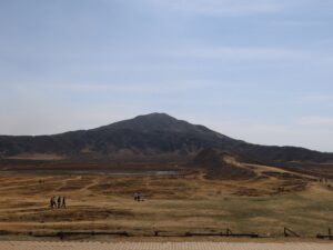 阿蘇山 烏帽子岳 阿蘇山上ビジターセンター付近にて撮影