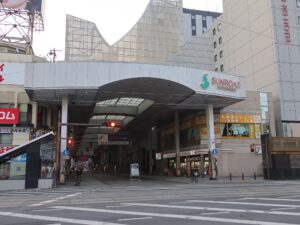 熊本 繁華街 サンロード新市街 入口