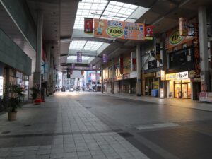 熊本 繁華街 サンロード新市街 アーケード内