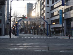 熊本 繁華街 銀座通り 入口