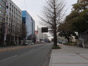 熊本 電車通り 桜川バスターミナル付近