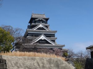 熊本城 天守閣 見学者用通路から撮影