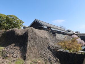 熊本城 数寄屋丸 観覧者用通路から撮影