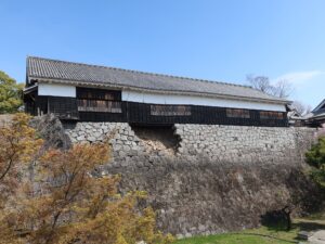 熊本城 数寄屋丸 観覧者用通路から撮影