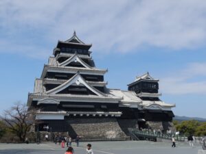 熊本城 天守閣 正面から撮影