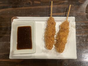 串カツ 焼き鳥屋 鳥蔵にて