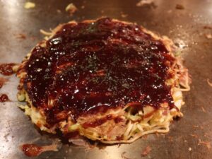 飛騨玉モダン焼き 完成 風の街 京橋 飛騨店にて