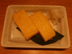 だし巻き玉子 天ぷら海鮮 五福にて