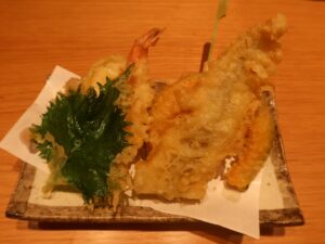 天ぷら盛り合わせ(一人用) 天ぷら海鮮 五福にて