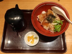 鯛茶漬け 天ぷら海鮮 五福にて