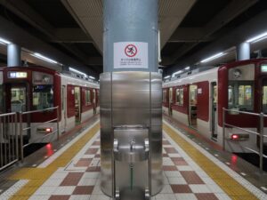 近鉄大阪線 大阪上本町駅 5番線・6番線 主に鶴橋・高安・国分・八木・名張方面に行く列車が発着します
