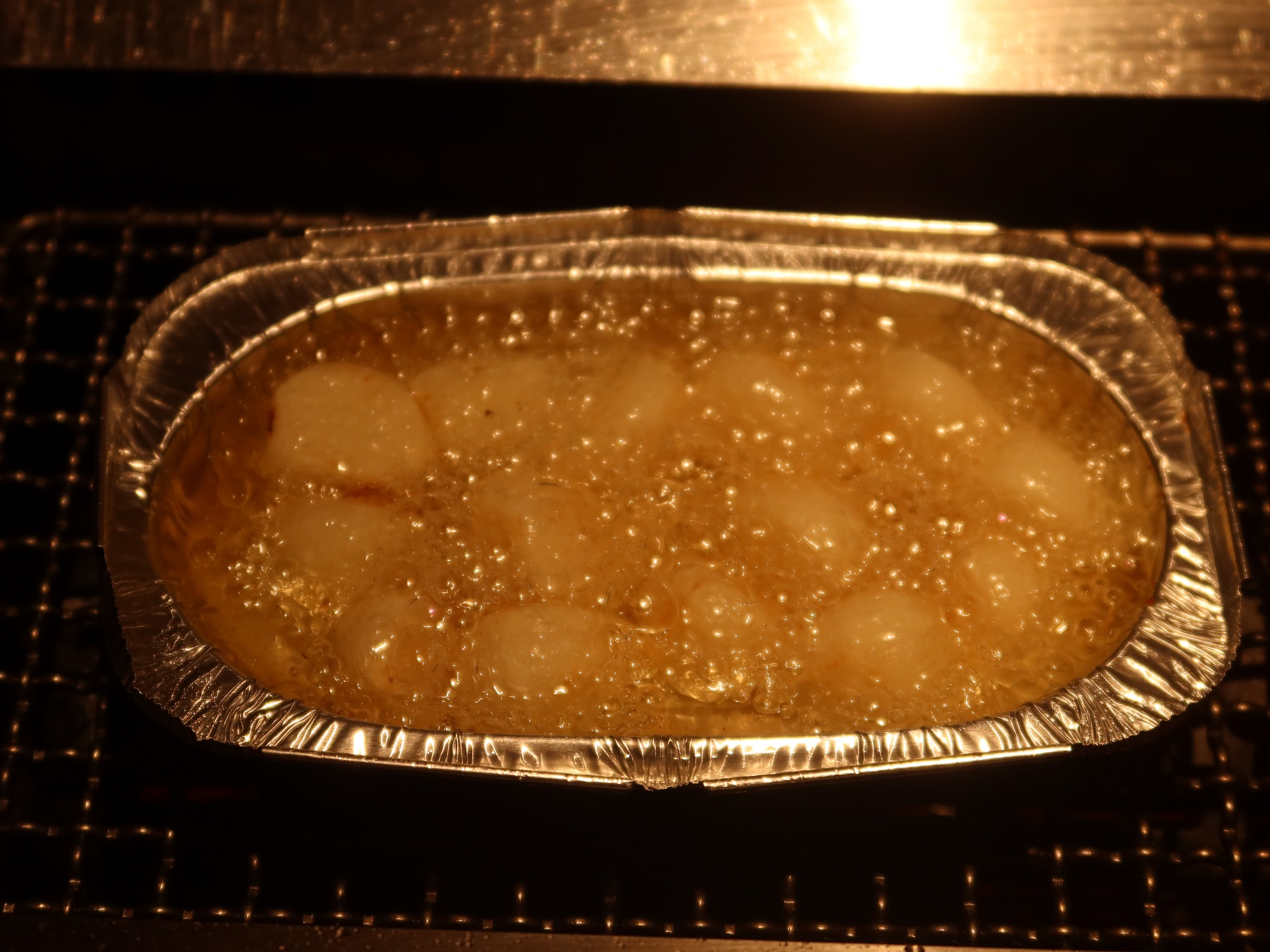 にんにくのオイル焼き 焼けたところ ザ・グランドスパ南大門にて