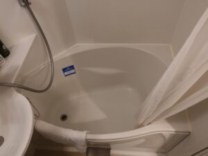 アパホテル 千葉駅前 スタンダードルーム バスタブ 卵型のタイプです